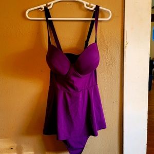 Purple Torrid bathing suit skort